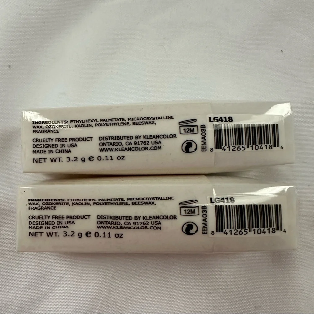KleanColor Sugar Kiss Matte Lip Primer LG418 2-Count 0.11 oz each New